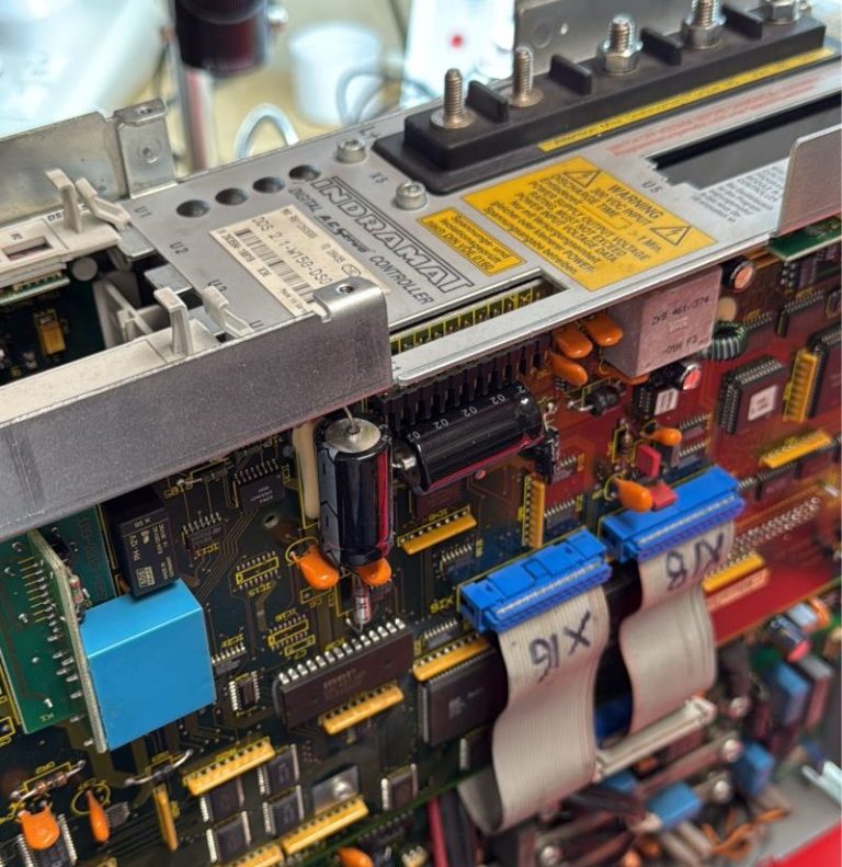 Indramat DDS Servo Drive Repair Cover removed from a DDS Servo Drive